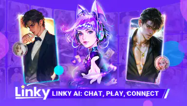 Linky AI: Chat, Play, Connect header