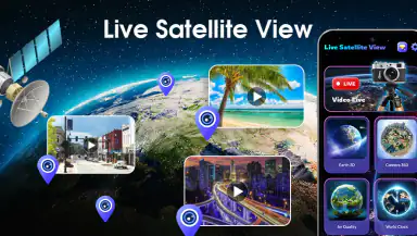 Live Satellite View, 3D Map header