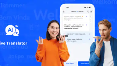 Live Translator: AI translate header