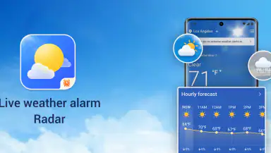Live weather alarm-Radar header