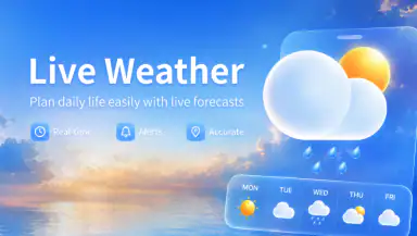 Live Weather: Forecast & Radar header
