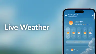 Live Weather: Real & Forecast header