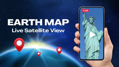 Live World Map: Satellite View header