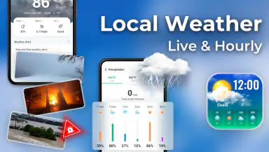 Local Weather: Live & Hourly header