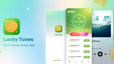 Lucky Tunes - Rewards & Music header
