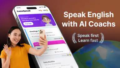 LunaSpeak: AI Speaking Coach header