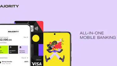 MAJORITY: Mobile banking header