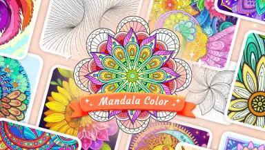 Mandala Color by Number Book header