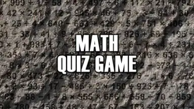 Math - Quiz Game header