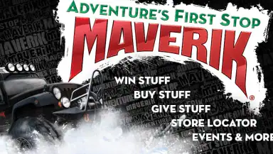 Maverik Rewards header