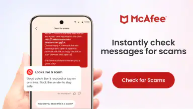 McAfee Security: Antivirus VPN header