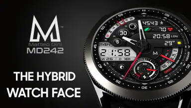 MD242 Hybrid watch face header