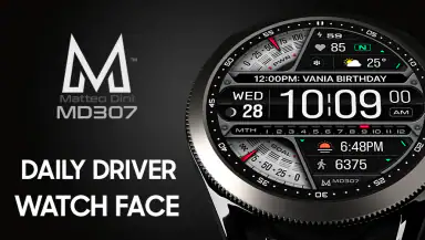 MD307 Digital watch face header