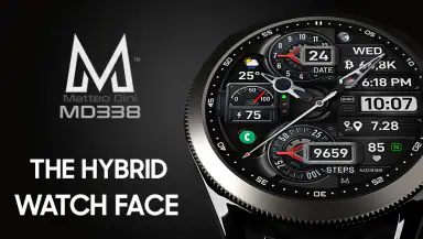 MD338 Hybrid watch face header