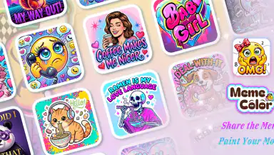Meme Color By Number Game header