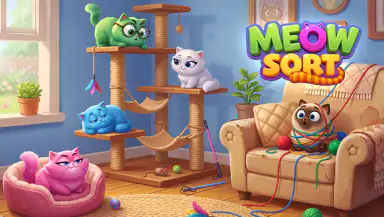 Meow Sort-Color Puzzle Master header