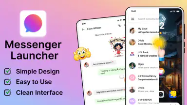 Messages: SMS, Messenger Home header