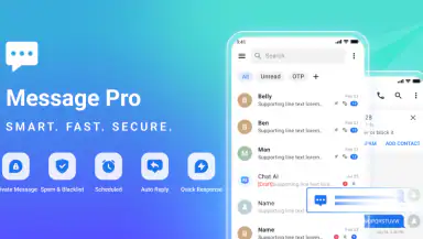 Messages - SMS + MMS Messenger header