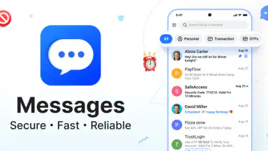 Messages: Text SMS Home header
