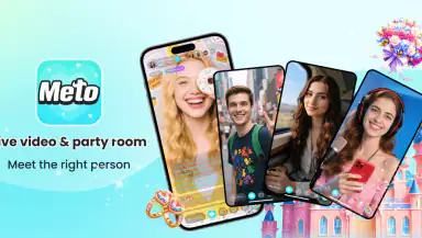 Meto - Live Video Chat & Game header