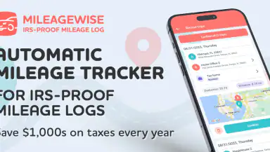 Mileage Tracker by MileageWise header
