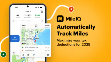Mileage Tracker & Log - MileIQ header