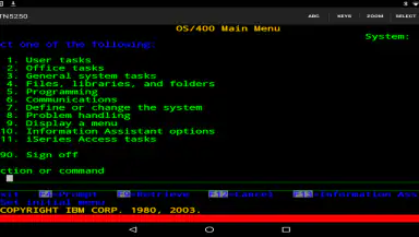 Mocha TN5250 header