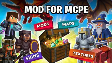 Mods & Map for MCPE Minecraft header