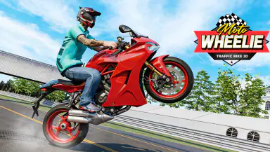 Moto Wheelie: Traffic Bike 3D header