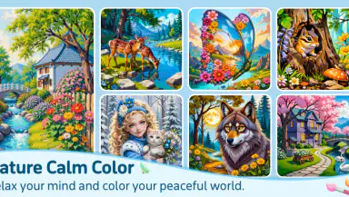 Nature Calm Paint by Numbers header