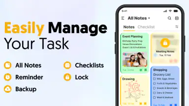 Notepad, Notebook, Notes app header