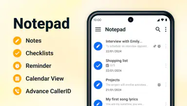 Notepad - Notes and Notebook header