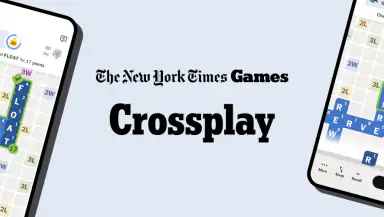 NYT Crossplay: Play and Spell header
