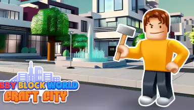 Obby Block World: Craft City header