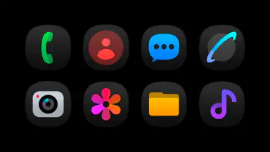 OnePro (Dark) - Icon Pack header