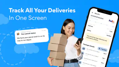 Package Tracker, Flight Radar header