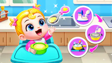 Panda Games: Baby Girls Care header