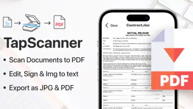 PDF Scanner app - TapScanner header