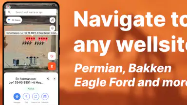 Petrix Maps Oilfield Navigator header