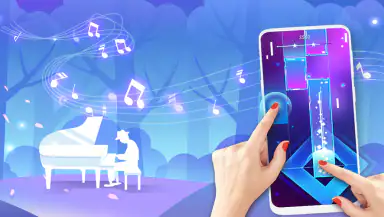 Piano Music Heart: Pop Tiles header