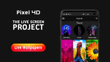 Pixel 4D™ Live Wallpapers header
