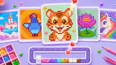 Pixel Gem Loop: Gem Coloring header