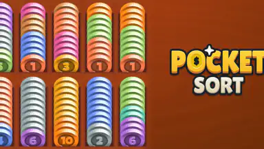 Pocket Sort: Coin Merge Puzzle header