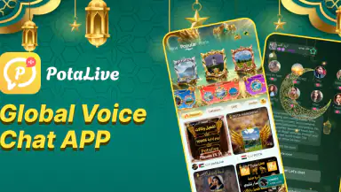 PotaLive - Voice Chat Room header