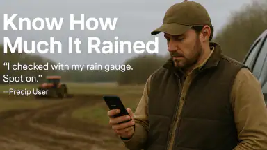 Precip – Rain, Snow & Weather header