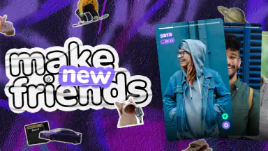 purp - Make new friends header