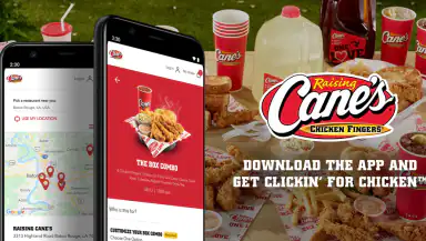 Raising Cane's Chicken Fingers header
