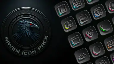 Raven Dark Icon Pack header