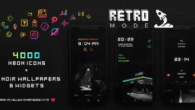 Retro Mode - Icon Pack (Neon) header
