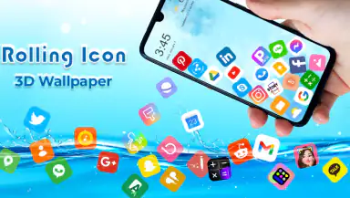 Rolling Icon: 3D Wallpaper header
